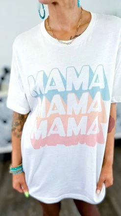 Golden Rose Co GRAPHIC TEES Retro Stacked Mama Tee