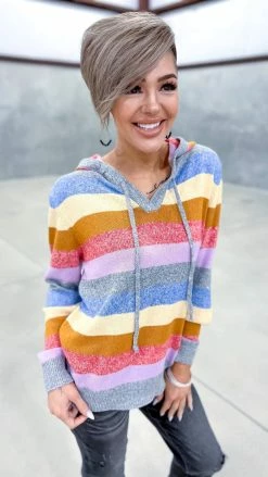 Andree Reveled In Color Hoodie TOPS & TUNICS