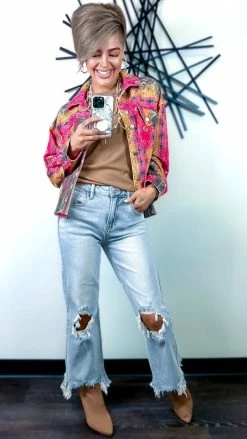 Risen RDP502L Jeans Crop Tops