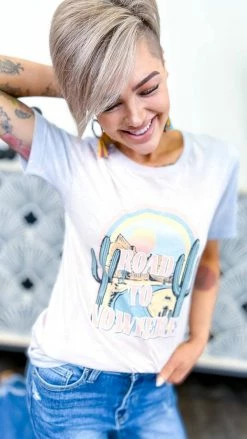 Pink Armadillos GRAPHIC TEES Road To Nowhere Tee