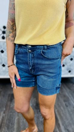 Crazy Train Rock N Roll Denim Shorts BOTTOMS