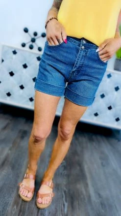 Crazy Train Rock N Roll Denim Shorts BOTTOMS