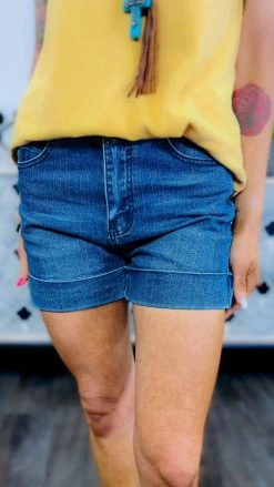 Crazy Train Rock N Roll Denim Shorts BOTTOMS