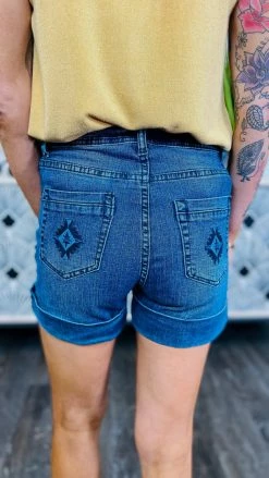Crazy Train Rock N Roll Denim Shorts BOTTOMS