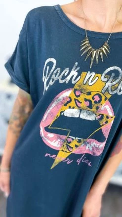 Light So Shine Rock N Roll Never Dies Tee