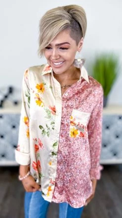 The ZigZag Stripe TOPS & TUNICS Rose Diva Days Top