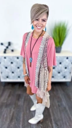 Origami OUTERWEAR Rose Leopard Sway With You Vest