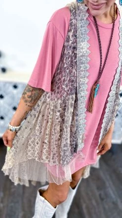 Origami OUTERWEAR Rose Leopard Sway With You Vest