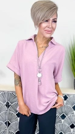 The ZigZag Stripe TOPS & TUNICS Rose Posh Promise Top