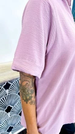 The ZigZag Stripe TOPS & TUNICS Rose Posh Promise Top