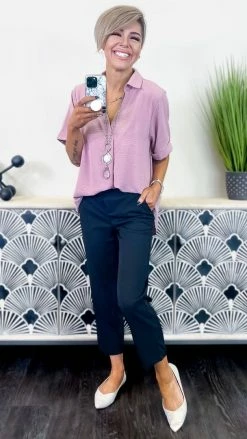 The ZigZag Stripe TOPS & TUNICS Rose Posh Promise Top