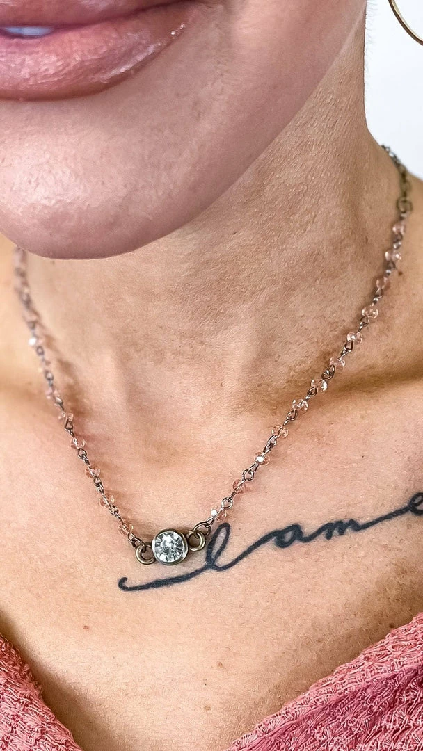 Lost & Found Rose Sophie Crystal Necklace ACCESSORIES