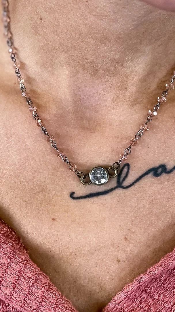 Lost & Found Rose Sophie Crystal Necklace ACCESSORIES