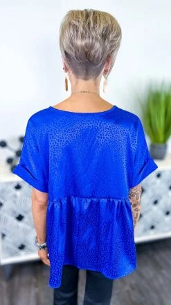 The ZigZag Stripe Royal Leopard City Sleek Top