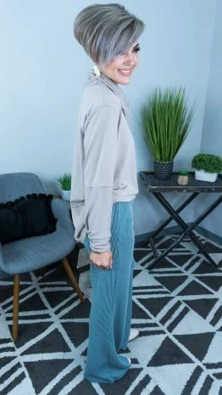 The ZigZag Stripe BOTTOMS Seafoam Future Moves Pants [NO RETURNS]