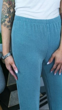 The ZigZag Stripe BOTTOMS Seafoam Future Moves Pants [NO RETURNS]