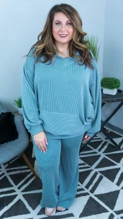 The ZigZag Stripe BOTTOMS Seafoam Future Moves Pants [NO RETURNS]