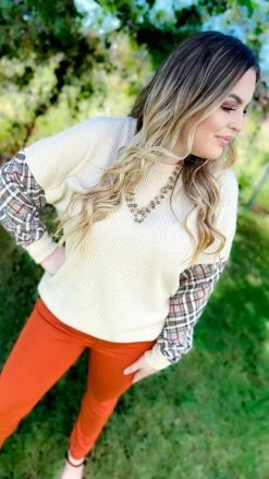 The ZigZag Stripe Searching For Me Sweater TOPS & TUNICS