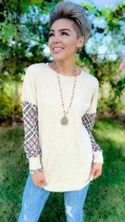 The ZigZag Stripe Searching For Me Sweater TOPS & TUNICS