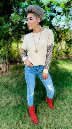 The ZigZag Stripe Searching For Me Sweater TOPS & TUNICS