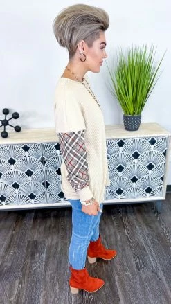 The ZigZag Stripe Searching For Me Sweater TOPS & TUNICS