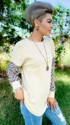 The ZigZag Stripe Searching For Me Sweater TOPS & TUNICS