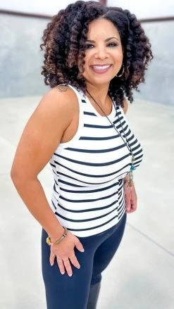 The ZigZag Stripe TOPS & TUNICS See For Yourself Tank