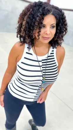 The ZigZag Stripe TOPS & TUNICS See For Yourself Tank