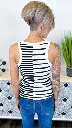The ZigZag Stripe TOPS & TUNICS See For Yourself Tank