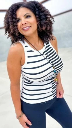The ZigZag Stripe TOPS & TUNICS See For Yourself Tank