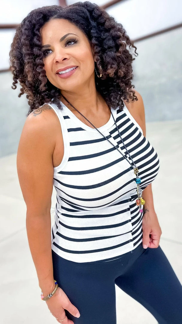 The ZigZag Stripe TOPS & TUNICS See For Yourself Tank