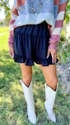 The ZigZag Stripe See Me Sway Skort [NO RETURNS] BOTTOMS