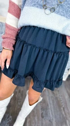 The ZigZag Stripe See Me Sway Skort [NO RETURNS] BOTTOMS