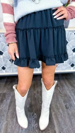 The ZigZag Stripe See Me Sway Skort [NO RETURNS] BOTTOMS