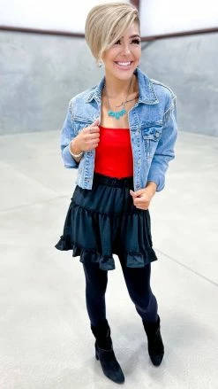 The ZigZag Stripe See Me Sway Skort [NO RETURNS] BOTTOMS