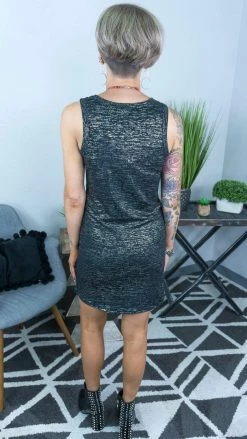 The ZigZag Stripe Shimmer Basically You Dress [NO RETURNS] DRESSES