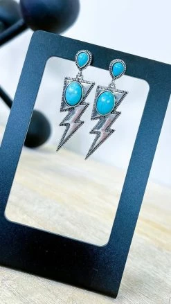 Southern Grace ACCESSORIES Show Stopper Lightning Earrings