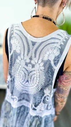 Origami Silver Boho Nights Vest OUTERWEAR