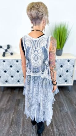 Origami Silver Boho Nights Vest OUTERWEAR