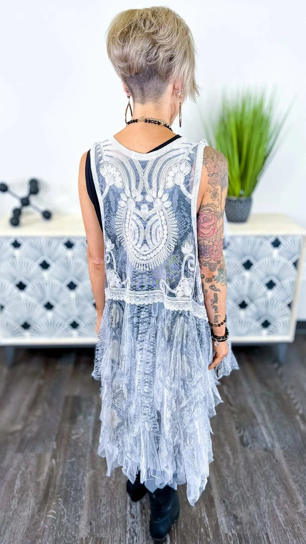 Origami Silver Boho Nights Vest OUTERWEAR