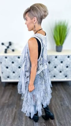 Origami Silver Boho Nights Vest OUTERWEAR