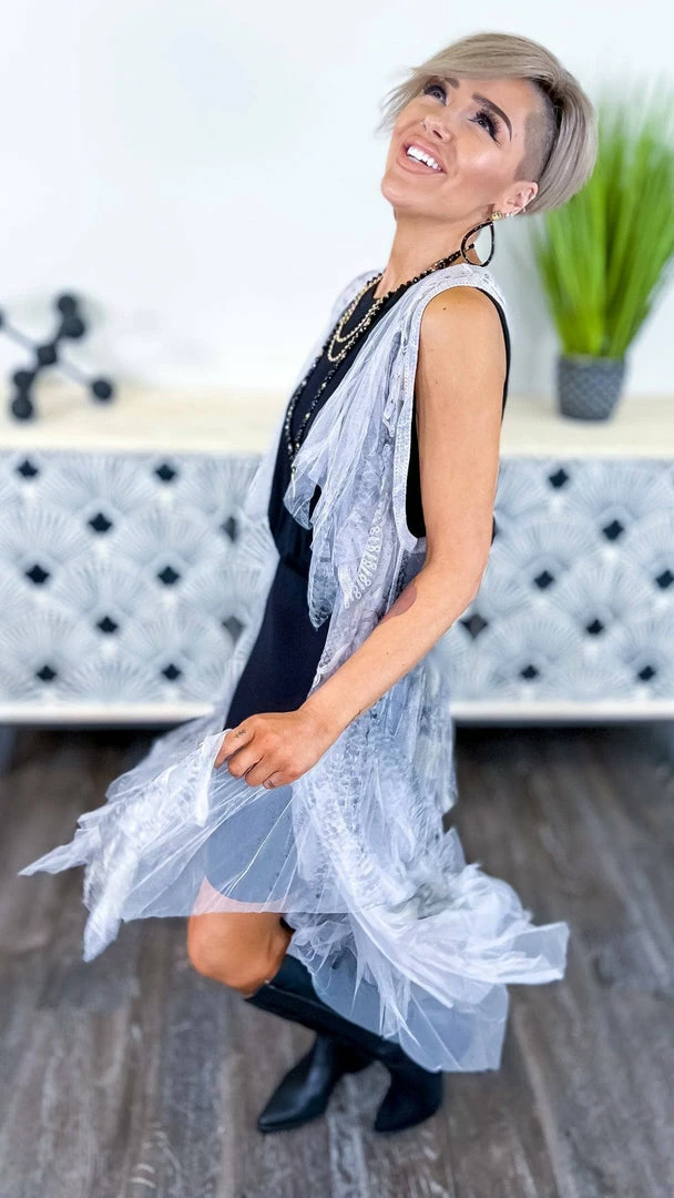 Origami Silver Boho Nights Vest OUTERWEAR