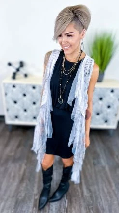 Origami Silver Boho Nights Vest OUTERWEAR