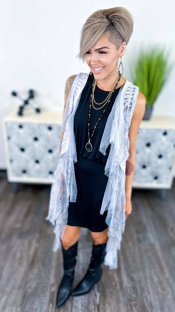 Origami Silver Boho Nights Vest OUTERWEAR