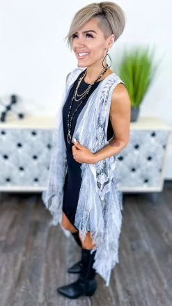 Origami Silver Boho Nights Vest OUTERWEAR