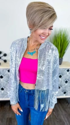 Southern Grace OUTERWEAR Silver Dancin' Queen Jacket