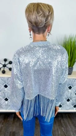 Southern Grace OUTERWEAR Silver Dancin' Queen Jacket