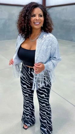 Southern Grace OUTERWEAR Silver Dancin' Queen Jacket