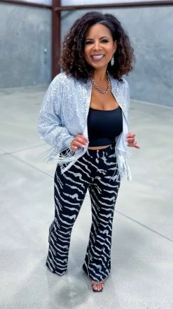 Southern Grace OUTERWEAR Silver Dancin' Queen Jacket