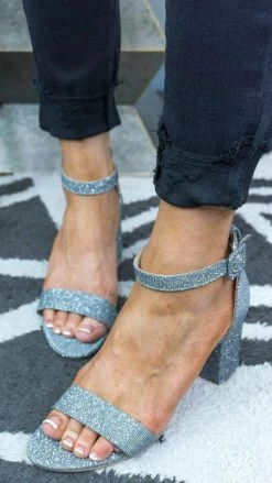 Chinese Laundry Silver Jody Heels SHOES